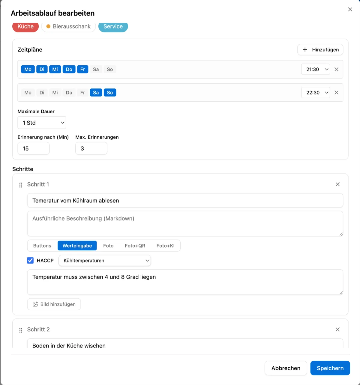 HACCP-Buddy Screenshot 2